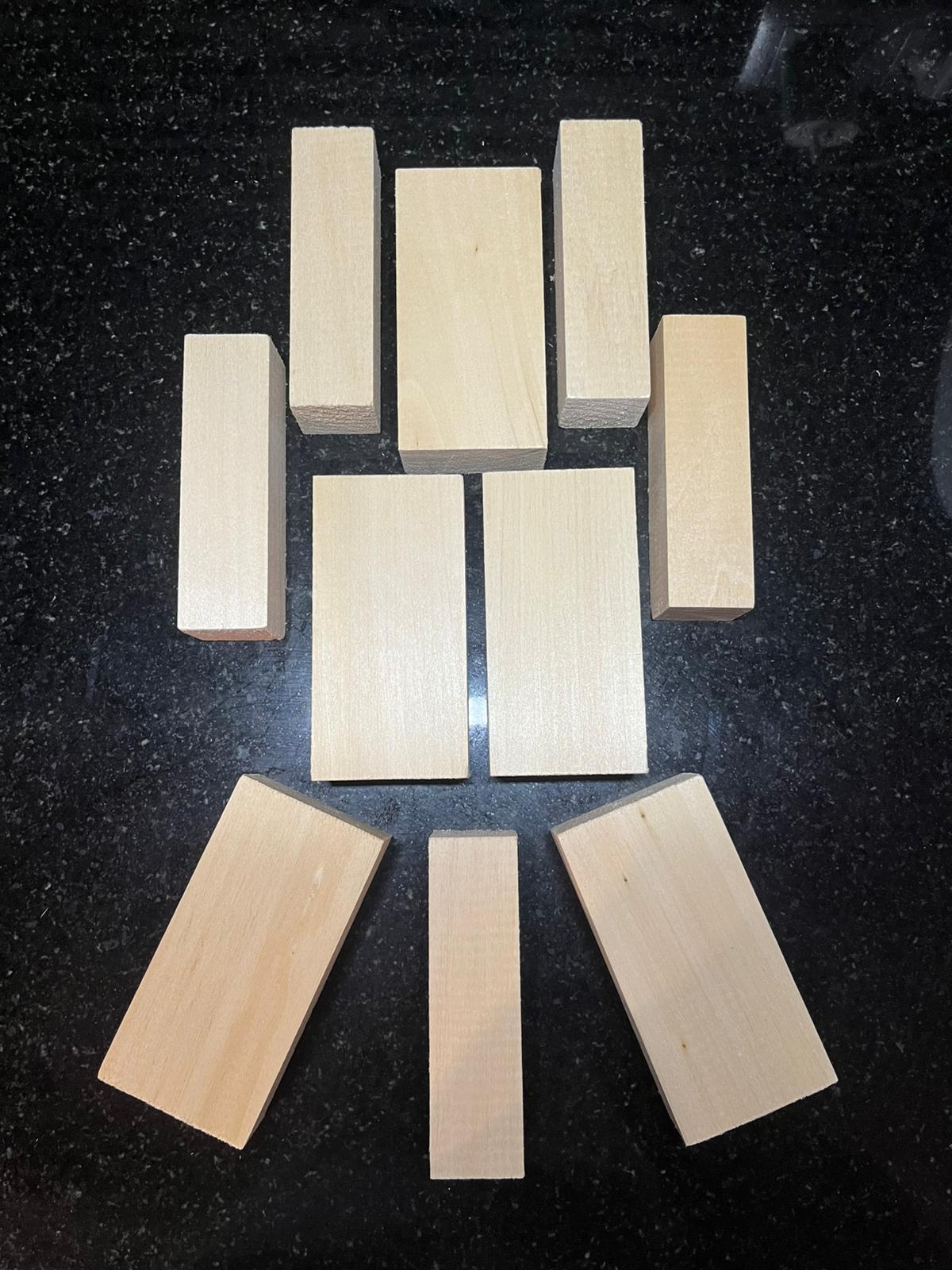 Drewno lipowe, klocki do rzeźbienia, woblery | 10szt