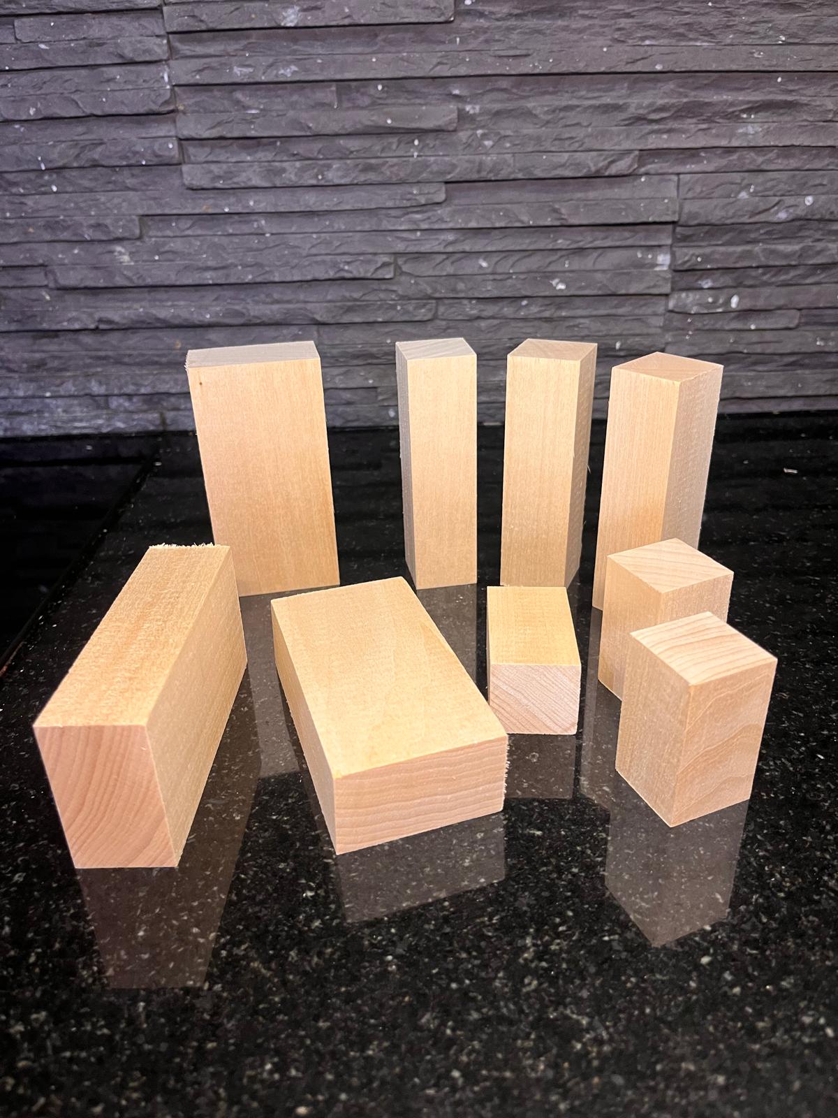 Drewno lipowe do rzeźbienia 10szt "Mały mix"