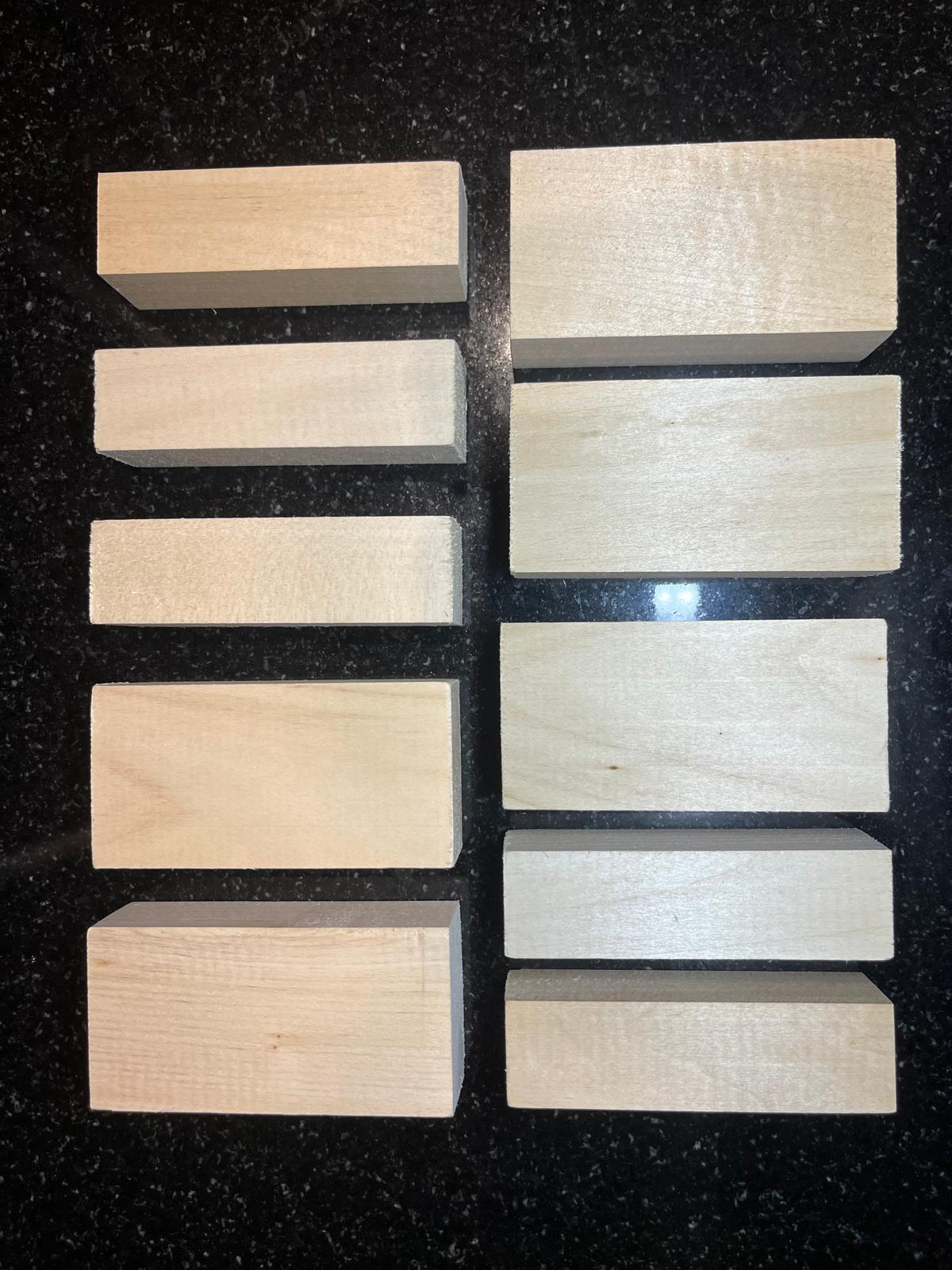 Drewno lipowe, klocki do rzeźbienia, woblery | 10szt